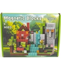 Konstruktor z magnetycznych klocków, 150 elem.