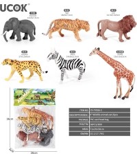 Safari Animal Set 6el.