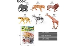 Safari Animal Set 6el.