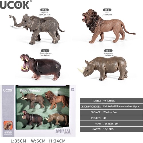 Wildlife set 4el.