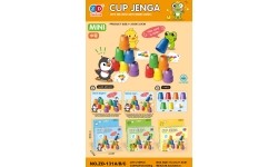 Gra zręcznościowa MINI Cups + Cards, edycja pingwinów