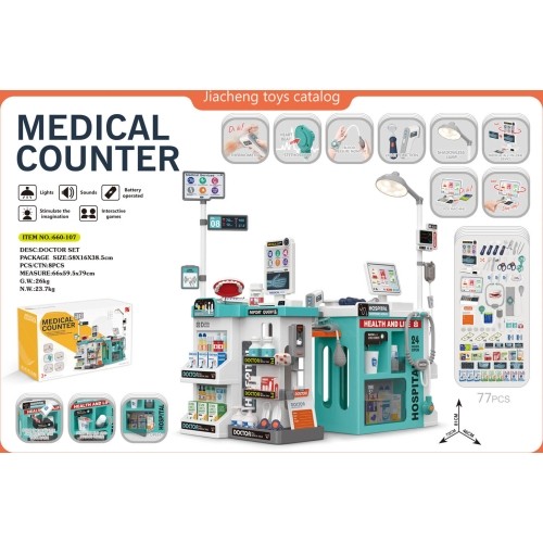 MEGA Little Doctor Set Blue 77el.