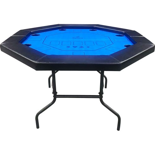 Buffalo Octagon poker table blue