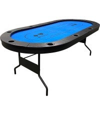 Buffalo High poker table blue