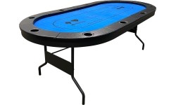 Buffalo High poker table blue