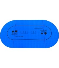 Buffalo foldable poker table top blue