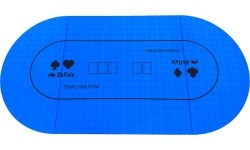 Buffalo foldable poker table top blue