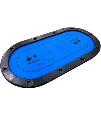 Buffalo foldable poker table top with cup holders