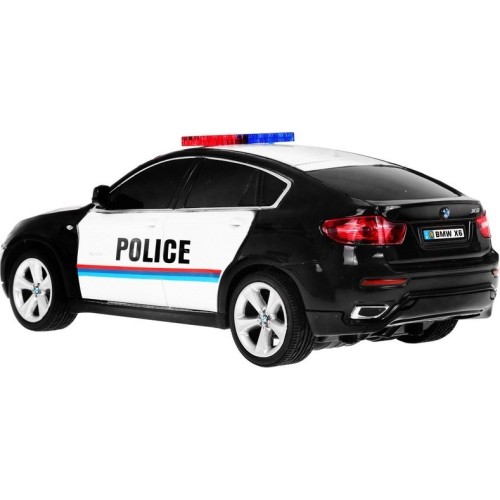 Licencjonowany samochód policyjny 1:24 R/C Bmw X 6 Black Police