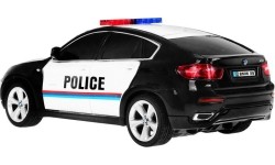 Licencjonowany samochód policyjny 1:24 R/C Bmw X 6 Black Police