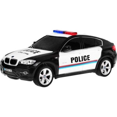 Licencjonowany samochód policyjny 1:24 R/C Bmw X 6 Black Police