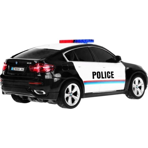 Licencjonowany samochód policyjny 1:24 R/C Bmw X 6 Black Police