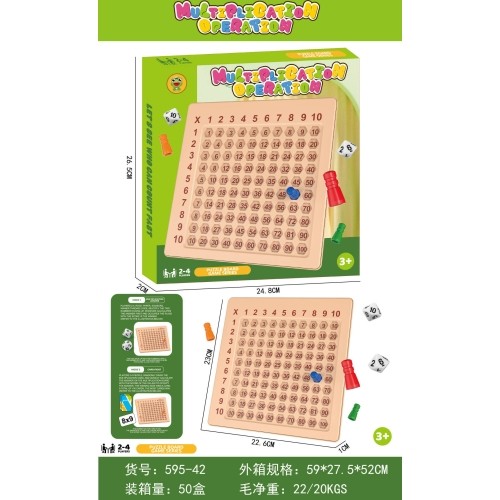 Educational Board for Learning Multiplication