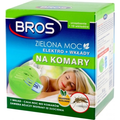 Zielone wkłady na komary Electro + Bros