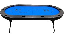 Buffalo High poker table blue