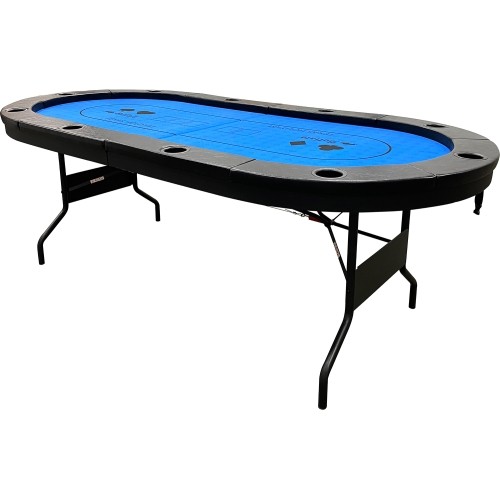 Buffalo High poker table blue