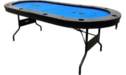 Buffalo High poker table blue