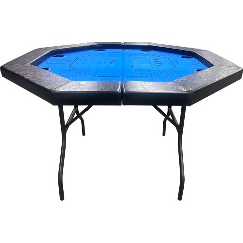 Buffalo Octagon poker table blue