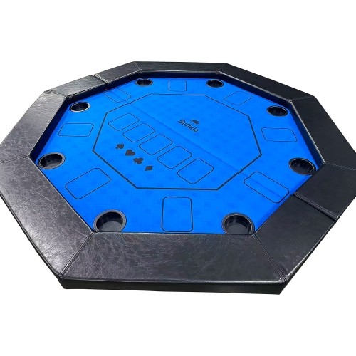 Buffalo Octagon poker table blue