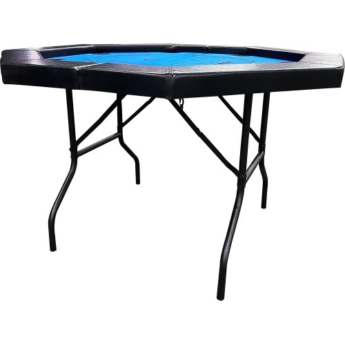 Buffalo Octagon poker table blue