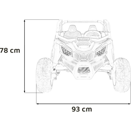Pojazd elektryczny Buggy SR SUPER 66, pomarańczowy