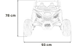 Pojazd elektryczny Buggy SR SUPER 66, pomarańczowy