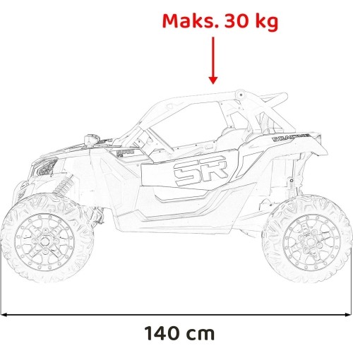 Pojazd elektryczny Buggy SR SUPER 66, pomarańczowy