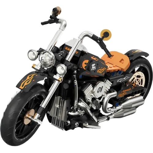 Motorcycle Brick Set Black 455pcs.