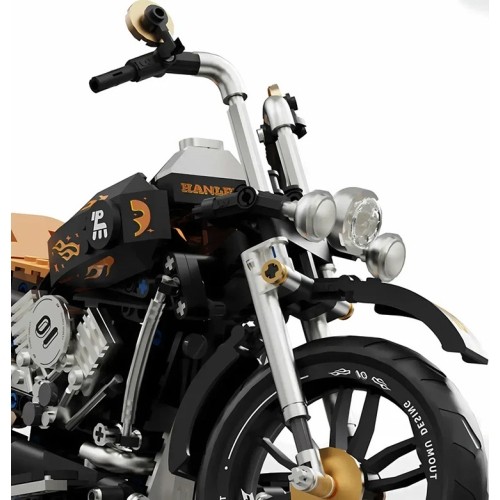 Motorcycle Brick Set Black 455pcs.