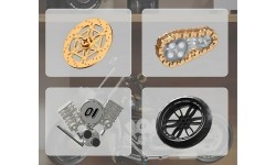 Motorcycle Brick Set Black 455pcs.