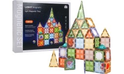 3D Magnetic Blocks Set with Backlight, 75 pcs.