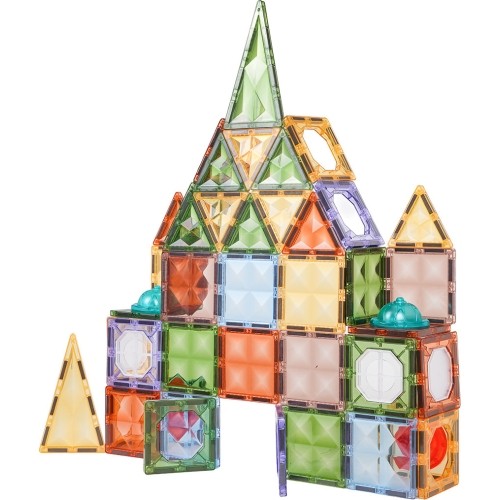 3D Magnetic Blocks Set with Backlight, 75 pcs.
