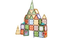 3D Magnetic Blocks Set with Backlight, 75 pcs.