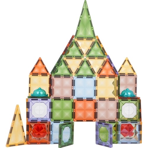 3D Magnetic Blocks Set with Backlight, 75 pcs.