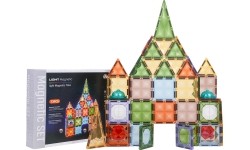 3D Magnetic Blocks Set with Backlight, 75 pcs.