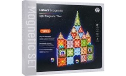 3D Magnetic Blocks Set with Backlight, 75 pcs.