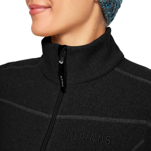 Alpinus women's Elvenes fleece sweatshirt black