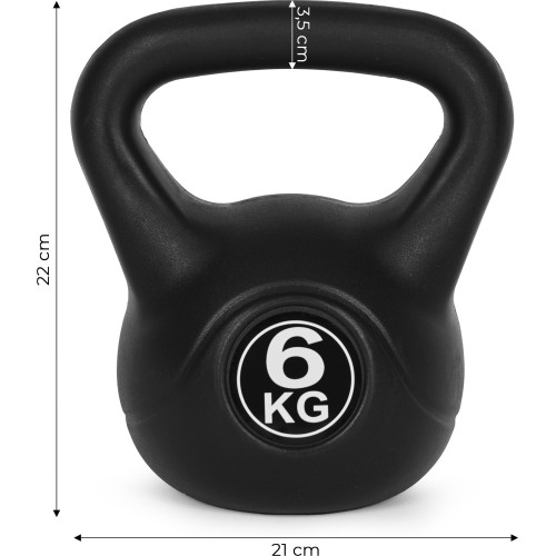 Kettlebell kettle 6 kg do ćwiczeń hantla kula odważnik obciążenie ciężar fitness ModernHome