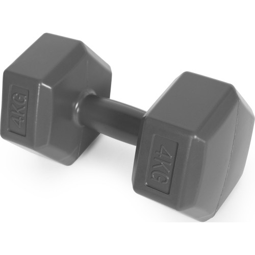 Hantle sześciokątne zestaw 2x4 kg ciężarki do ćwiczeń obciążniki fitness szare ModernHome