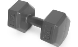 Hantle sześciokątne zestaw 2x4 kg ciężarki do ćwiczeń obciążniki fitness szare ModernHome