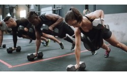 Hantle sześciokątne zestaw 2x4 kg ciężarki do ćwiczeń obciążniki fitness szare ModernHome