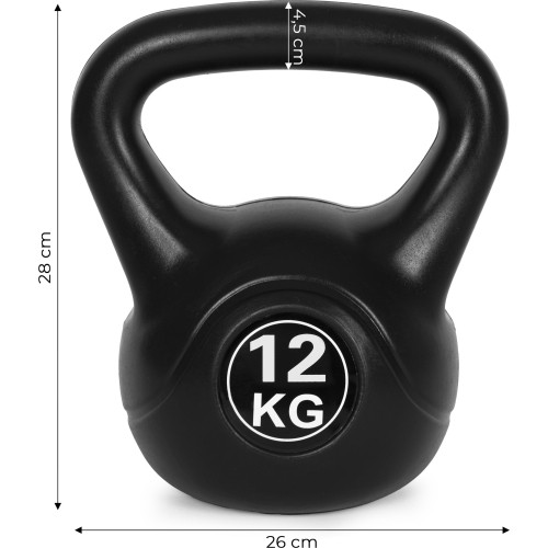 Kettlebell hantla kulista 12 kg do fitnessu ModernHome