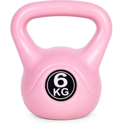 Kettlebell kettle 6 kg do ćwiczeń hantla kula odważnik obciążenie ciężar fitness różowy ModernHome