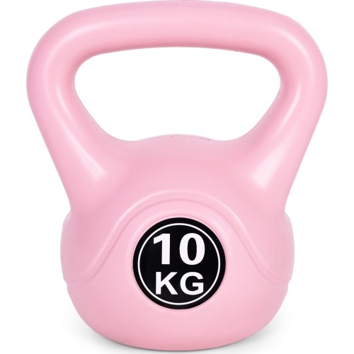 Kettlebell kettle 10 kg do ćwiczeń hantla kula odważnik obciążenie ciężar fitness różowy ModernHome