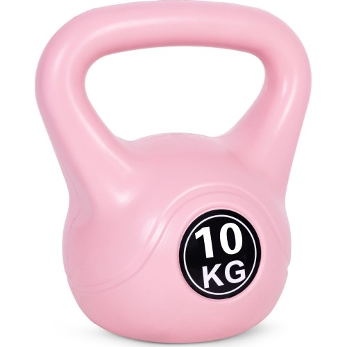 Kettlebell kettle 10 kg do ćwiczeń hantla kula odważnik obciążenie ciężar fitness różowy ModernHome