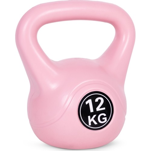 Kettlebell kettle 12 kg do ćwiczeń hantla kula odważnik obciążenie ciężar fitness różowy ModernHome