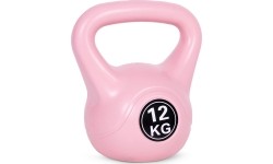 Kettlebell kettle 12 kg do ćwiczeń hantla kula odważnik obciążenie ciężar fitness różowy ModernHome
