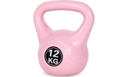 Kettlebell kettle 12 kg do ćwiczeń hantla kula odważnik obciążenie ciężar fitness różowy ModernHome