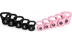Kettlebell kettle 12 kg do ćwiczeń hantla kula odważnik obciążenie ciężar fitness różowy ModernHome