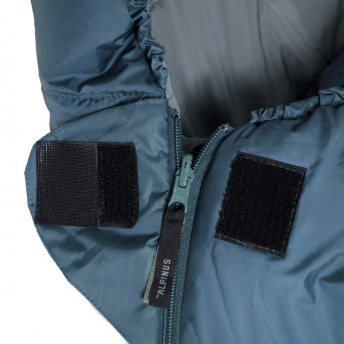 Śpiwór Alpinus Fiber Pro WS 1300, prawy, szałwiowy